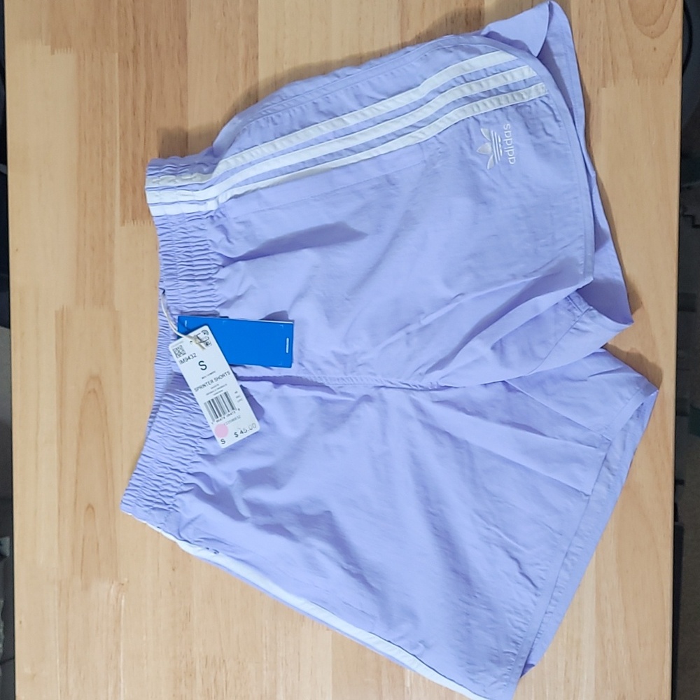 NWT adidas Originals Men's Lilac Classics Sprinter Shorts Zip Pocket Multi Size